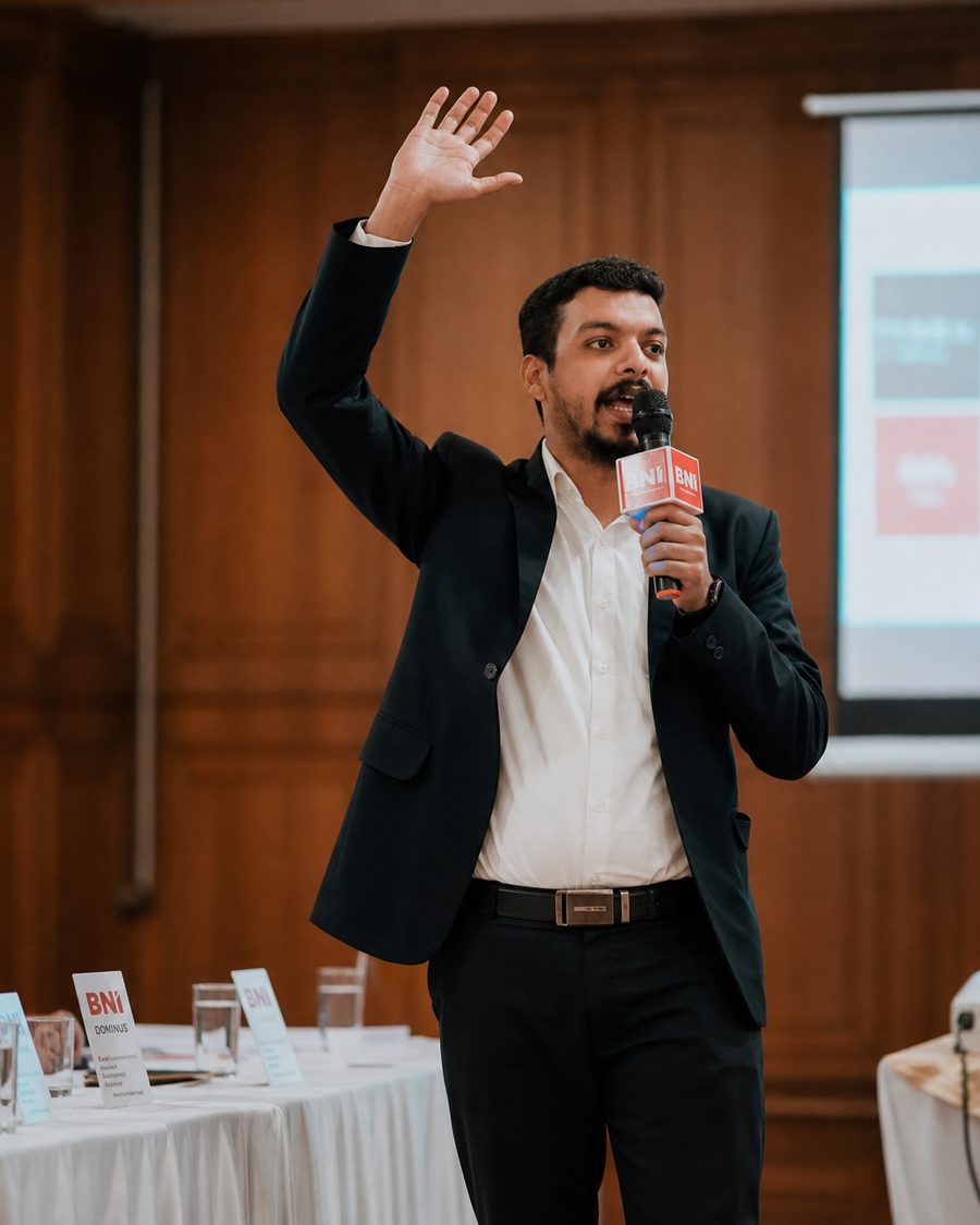 Libin Mohan conducting a professional training session